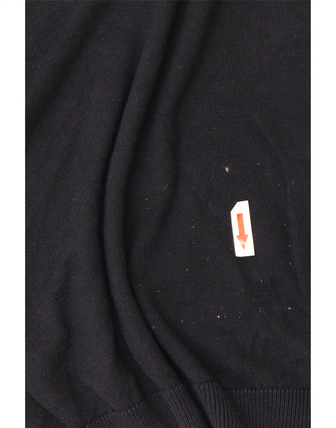 Suéter masculino Benetton com gola redonda, médio preto clássico