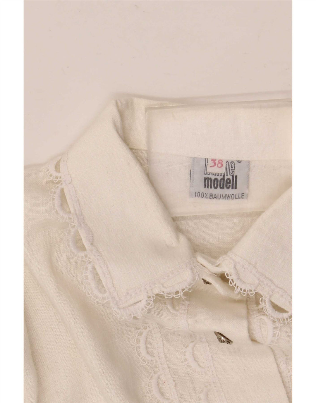 Blusa feminina Hanne Modell EU 38 médio branco floral algodão