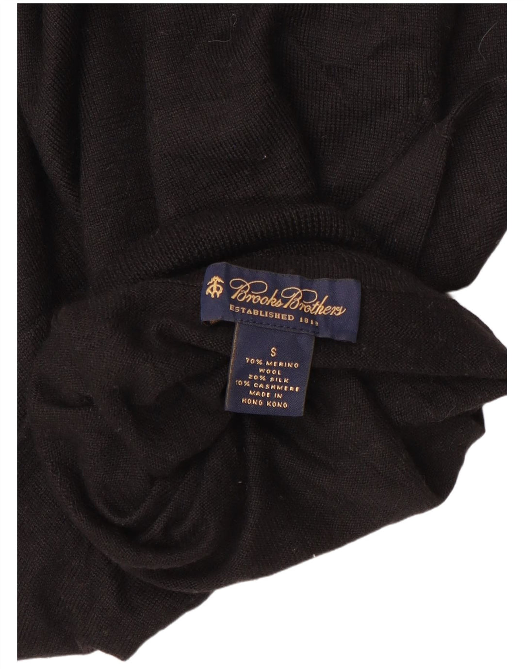 Suéter feminino BROOKS BROTHERS com gola redonda Reino Unido 10 pequeno preto