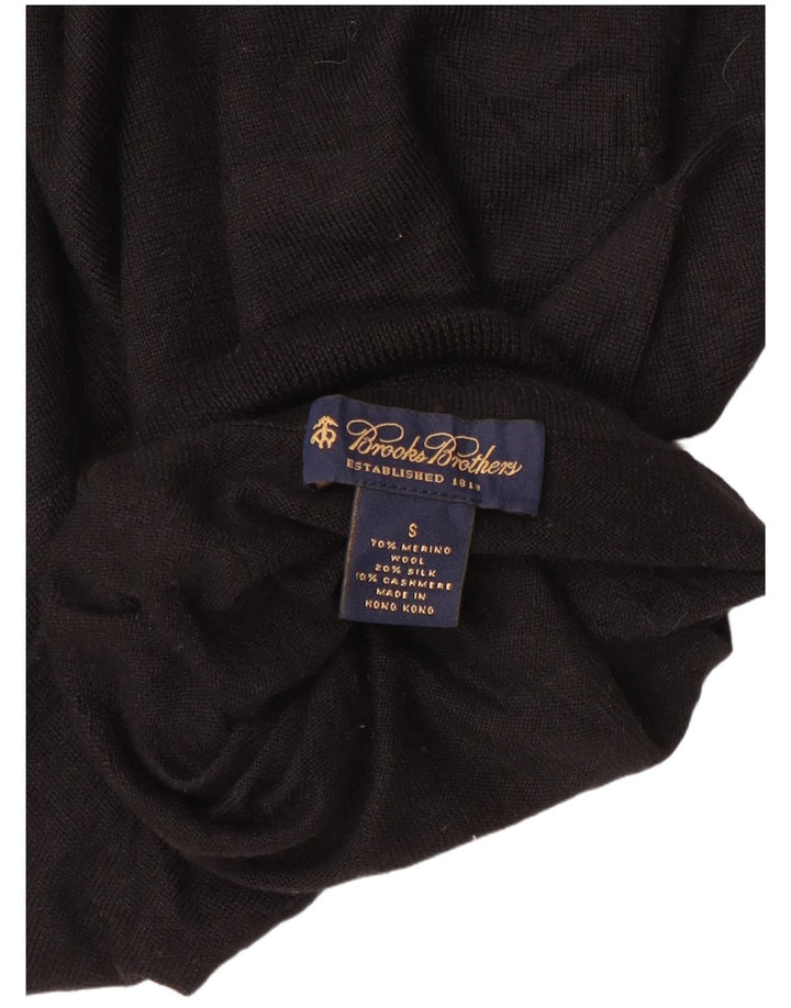Suéter feminino BROOKS BROTHERS com gola redonda Reino Unido 10 pequeno preto