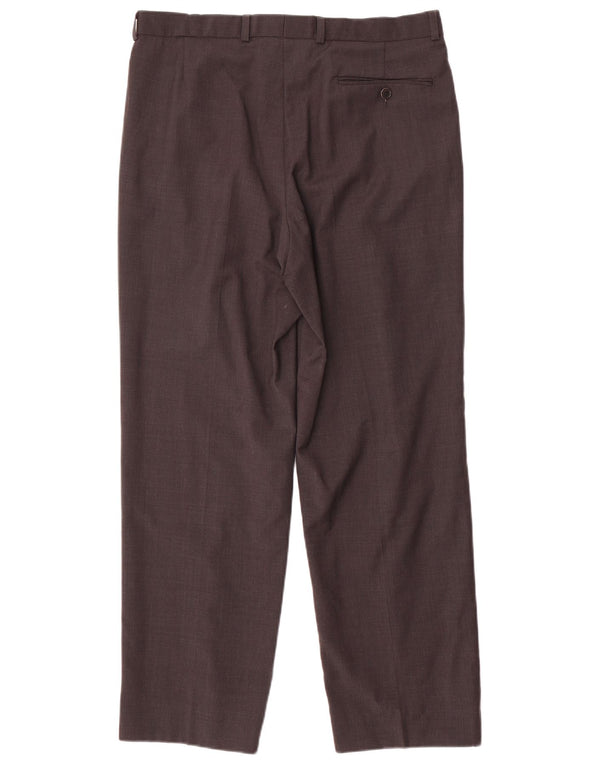 Calça masculina Marks & Spencer com pegged suit W34 L29 lã cinza