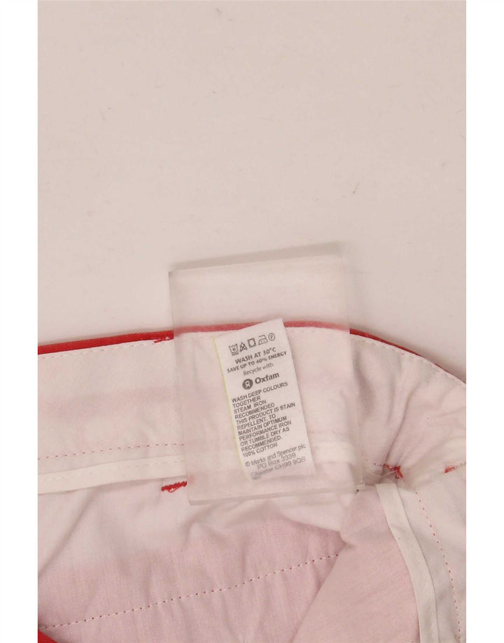 Shorts chino masculino Marks & Spencer W36 grande algodão laranja