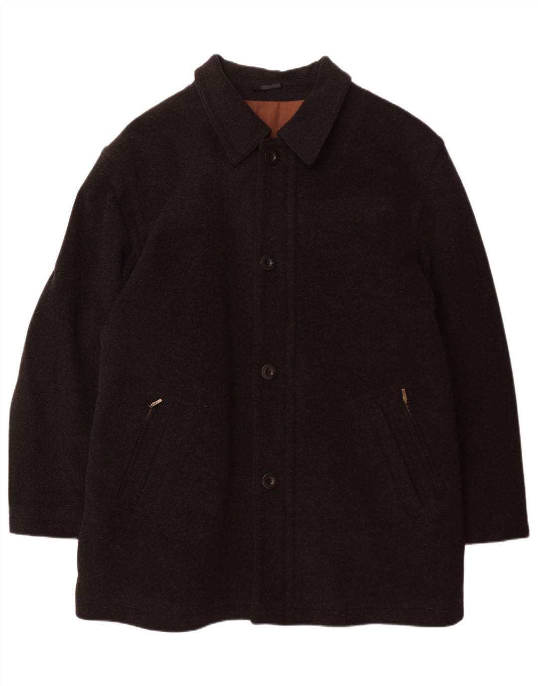 Sobretudo masculino DOUGLAS UK 46 3XL lã cinza