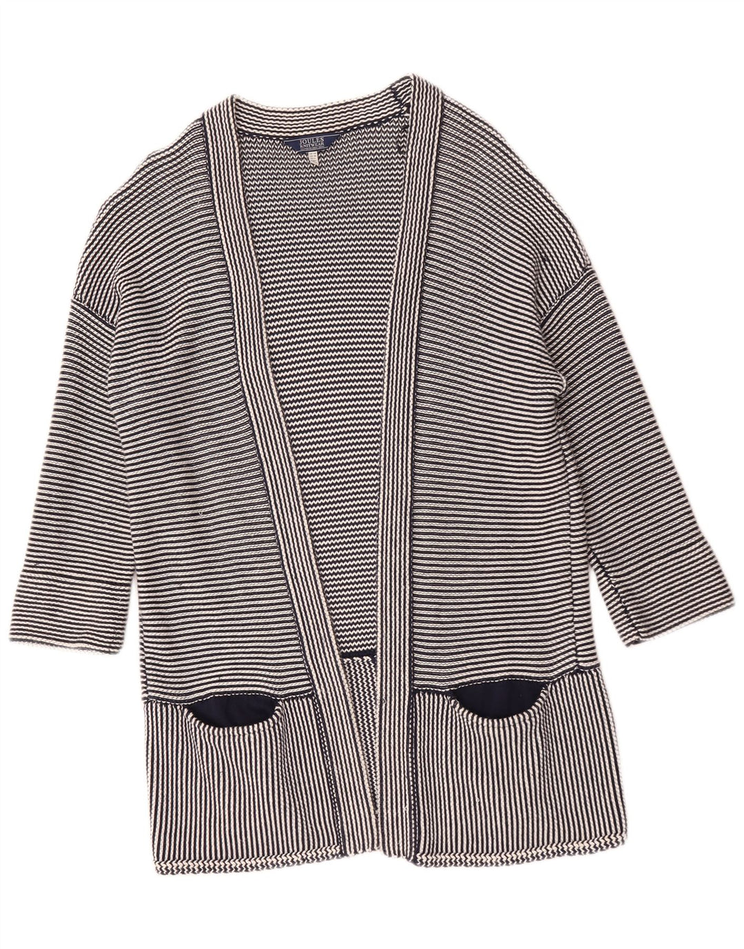 Joules Suéter feminino oversized longline cardigan Reino Unido 14 grande azul