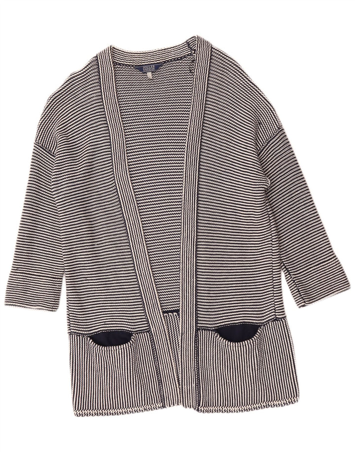 Joules Suéter feminino oversized longline cardigan Reino Unido 14 grande azul