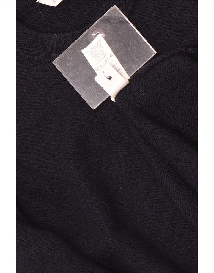 Suéter Marks & Spencer feminino St. Michael Cardigan Reino Unido 12 médio azul marinho