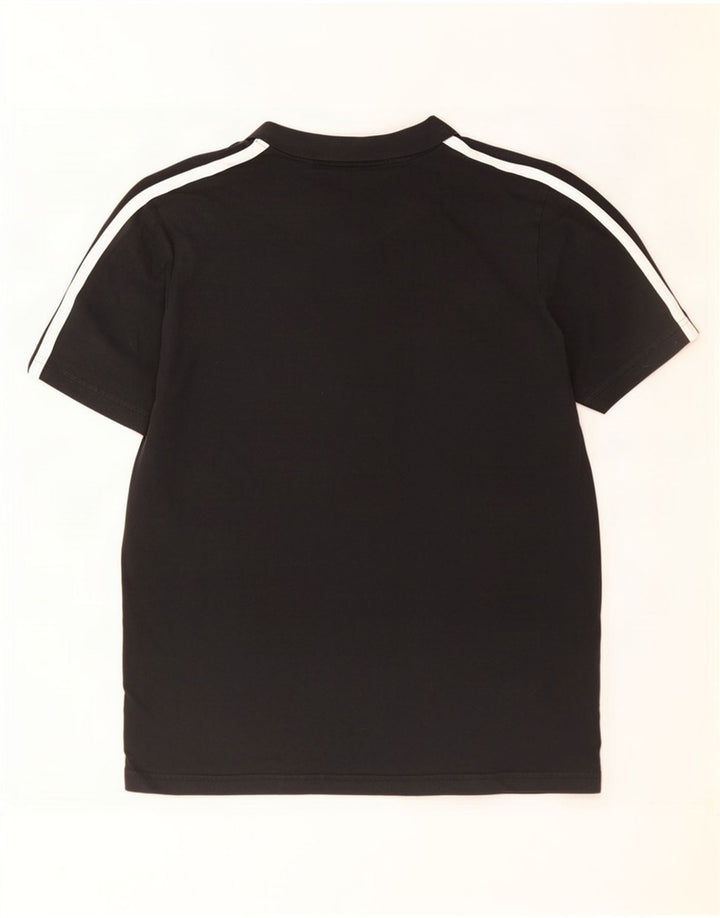Adidas Mens Camiseta Top Médio Algodão Preto