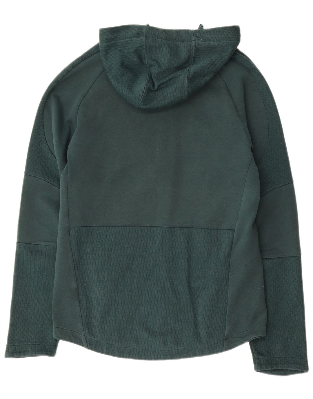 Suéter Puma masculino com capuz e zíper verde médio algodão
