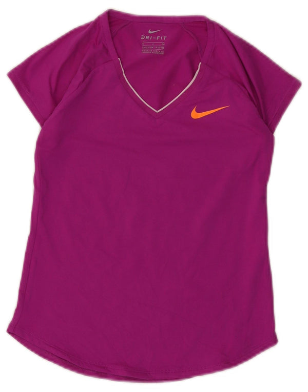 Camiseta Nike Girls Dri Fit Top 8-9 Anos Pequeno Roxo