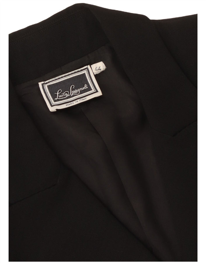 Jaqueta blazer feminina Luisa Spagnoli com peito duplo IT 44 médio preto