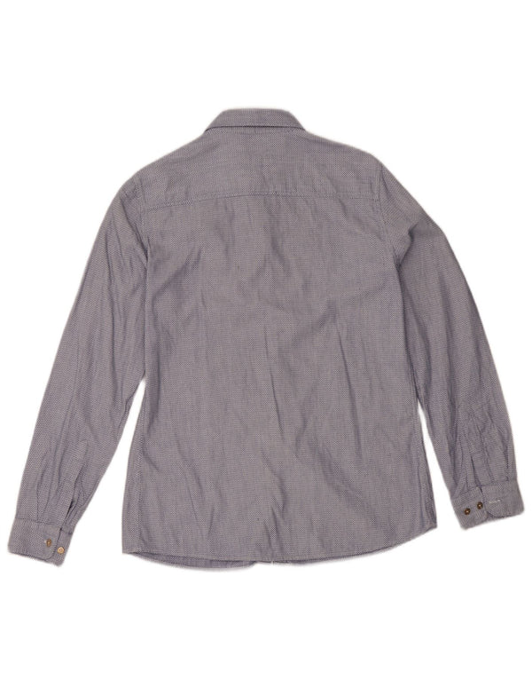 US Polo Assn. Camisa Feminina EU 36 Pequena Azul Marinho Geométrico Algodão