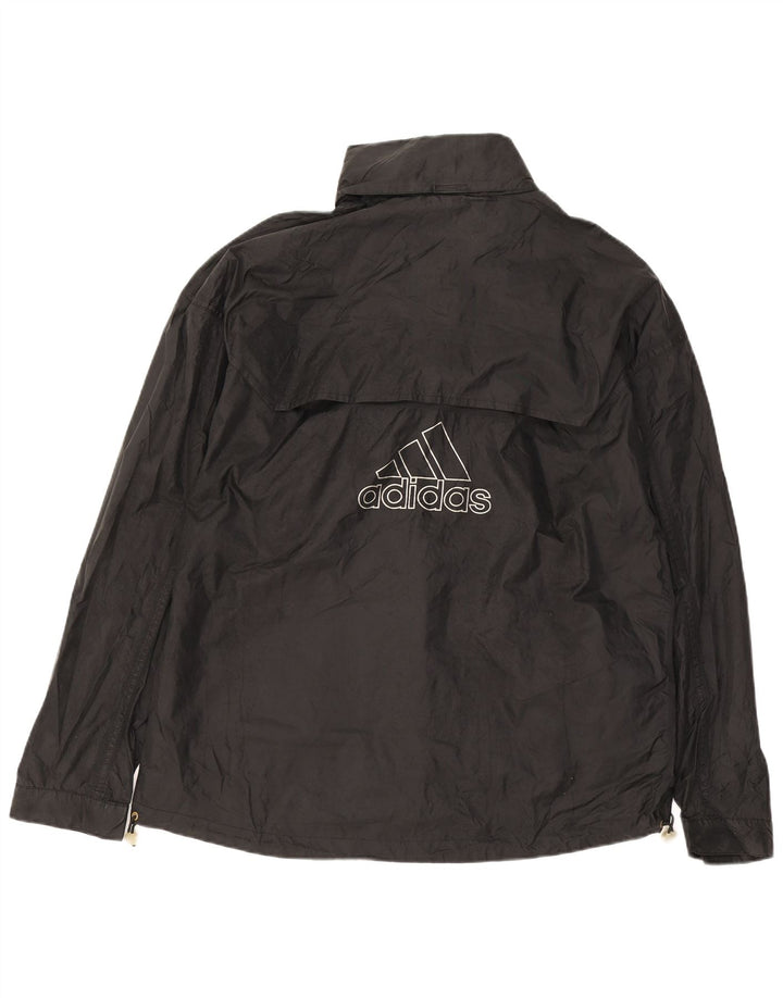 Adidas Mens Graphic Rain Jacket UK 42/44 Grande Preto