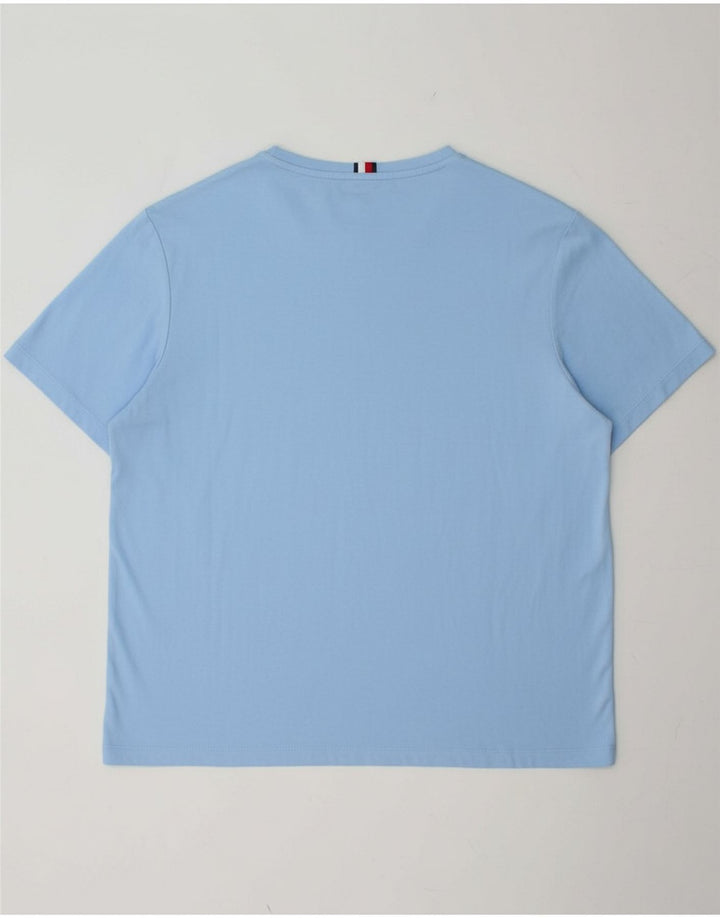 TOMMY HILFIGER Camiseta masculina Top 2XL Algodão Azul