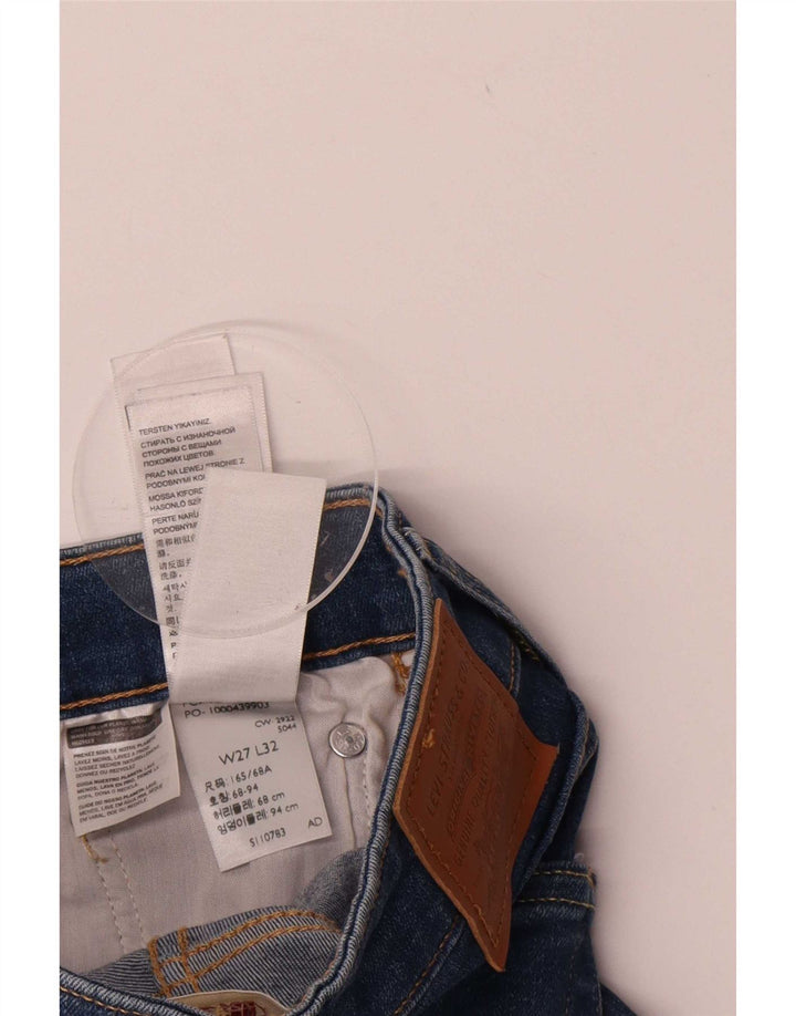 Calça jeans feminina Levi's 726 Flared W27 L32 azul algodão