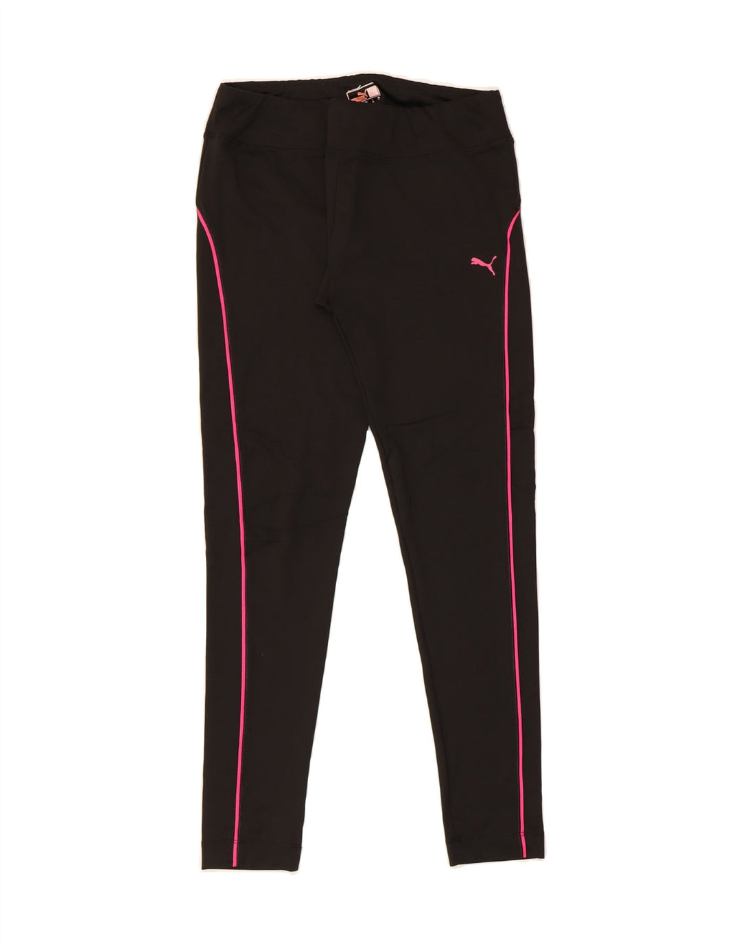 PUMA Womens Leggings UK 12 Medium Black Vintage Puma and Second-Hand Puma from Messina Hembry 