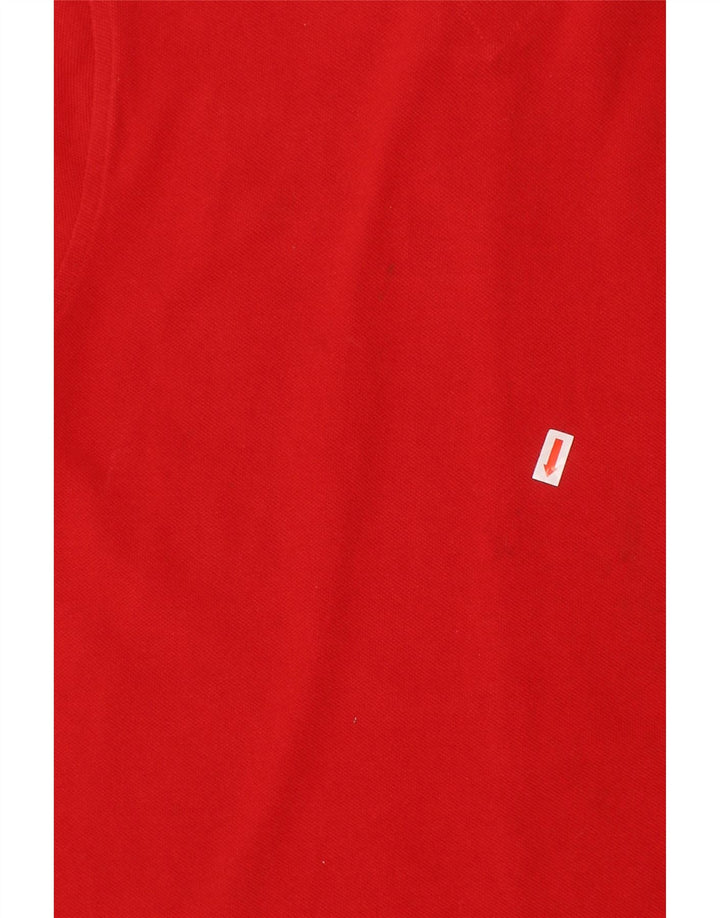 Camisa polo gráfica TOMMY HILFIGER para meninos 6-7 anos algodão vermelho