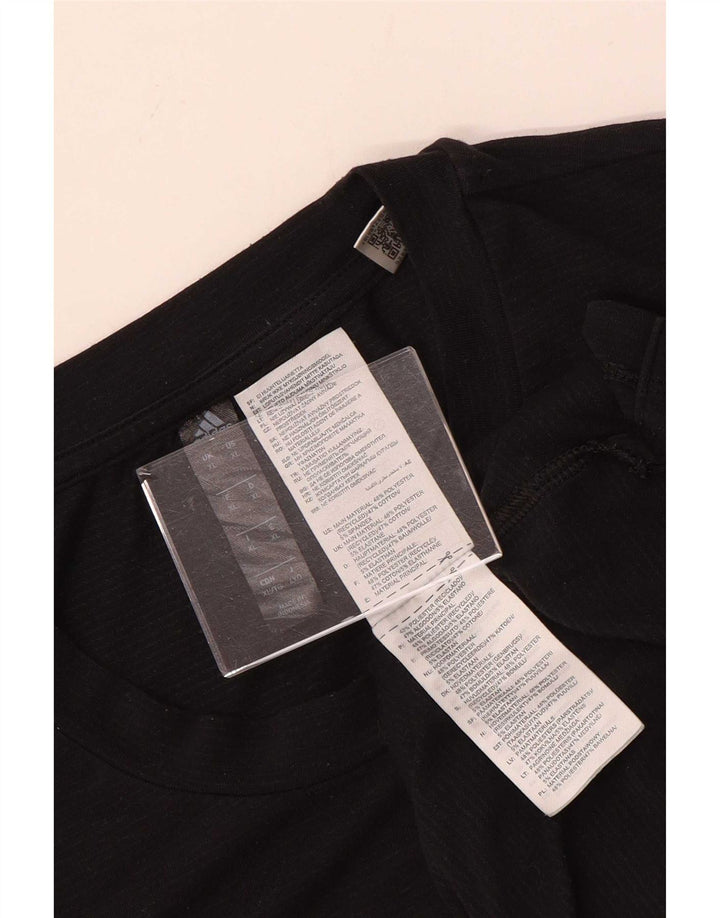Camiseta masculina Adidas de manga curta Top XL preto poliéster