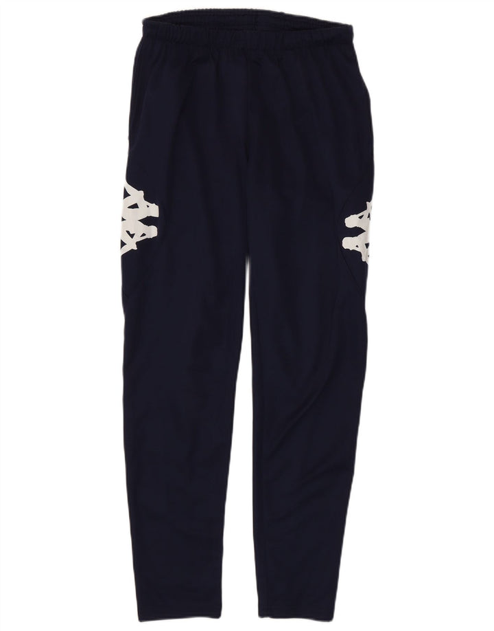 Calça de treino Kappa masculina gráfica pequena azul marinho
