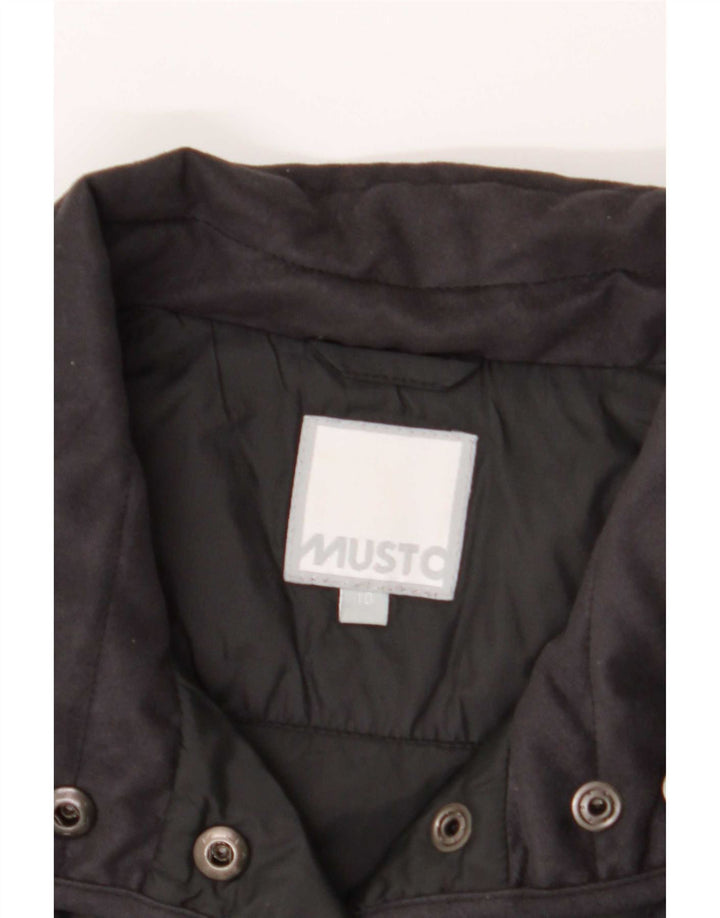 Colete acolchoado feminino Musto UK 10 pequeno poliéster preto