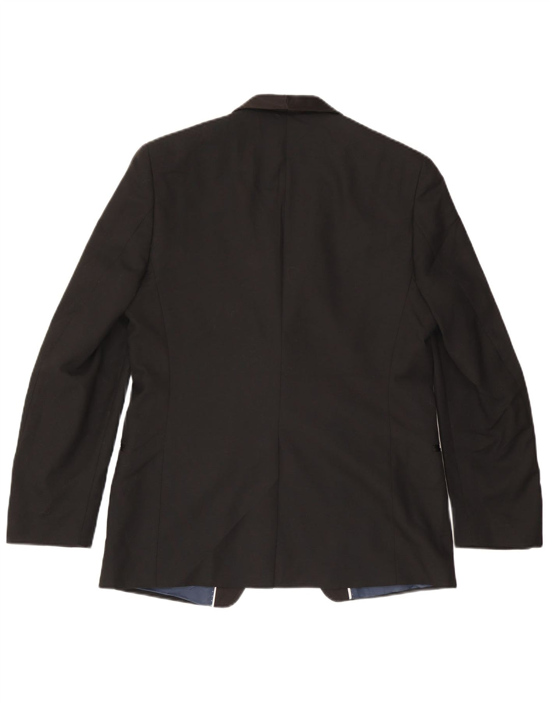 Jaqueta blazer masculina MARKS & SPENCER com 1 botão EU 50 grande poliéster preto
