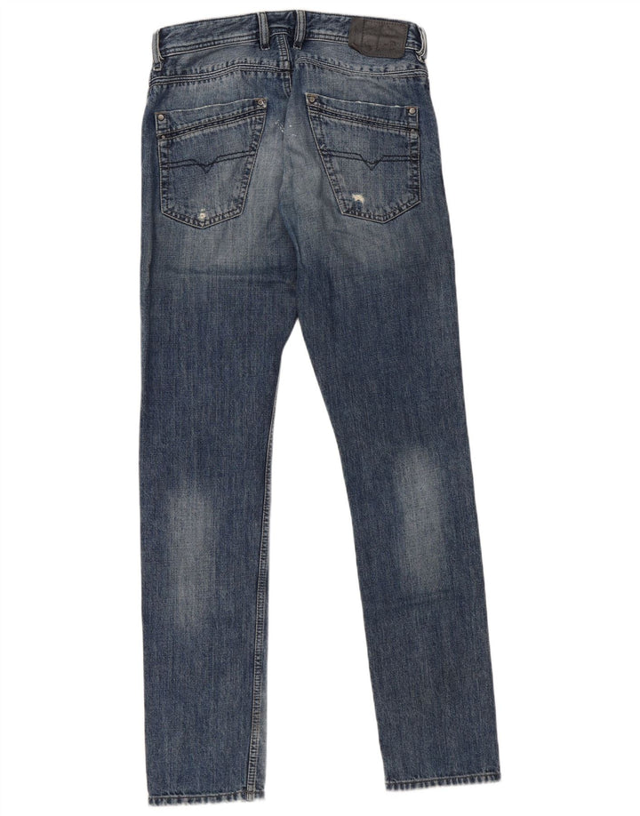 DIESEL Masculino Krayver Carrot Slim Jeans W29 L32 Azul Algodão