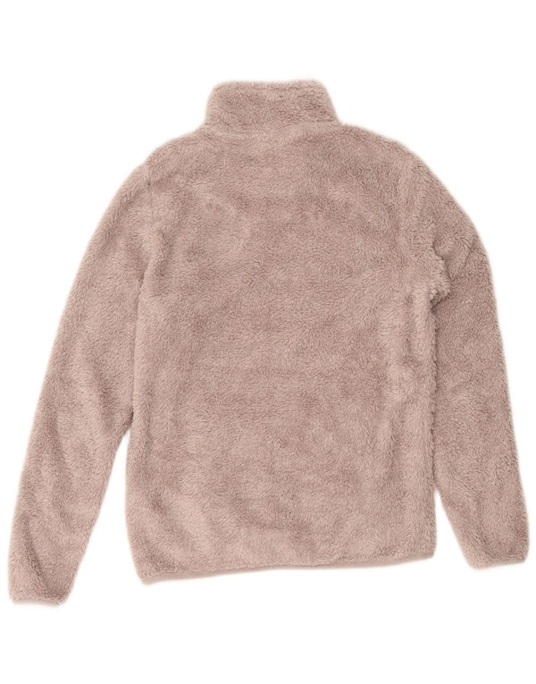 Suéter de lã feminino Mountain Warehouse com zíper e pescoço Reino Unido 10 pequeno roxo