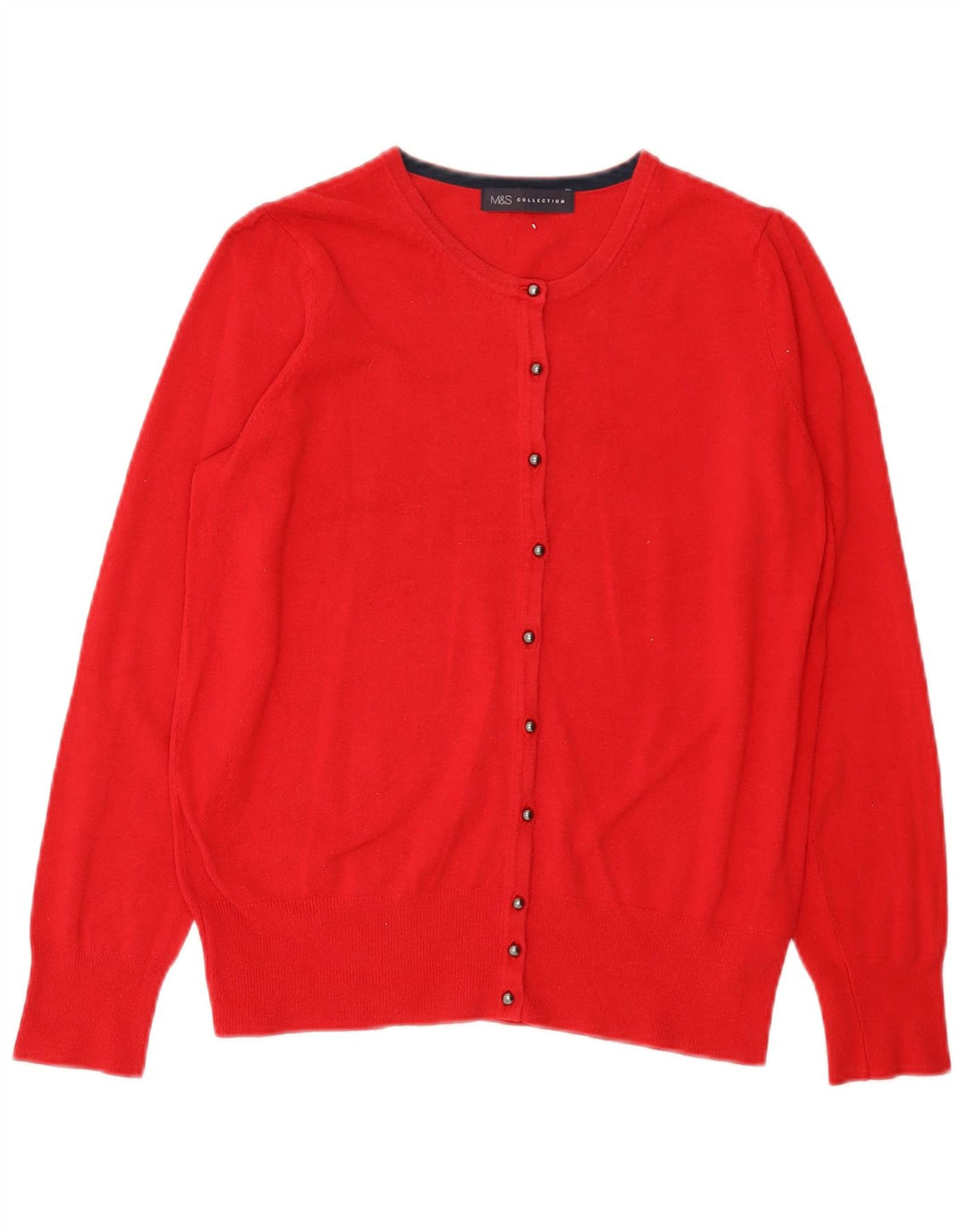 Suéter cardigã feminino Marks & Spencer UK 12 viscose vermelha média