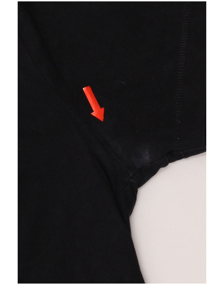 Camiseta masculina French Connection top pequeno algodão preto