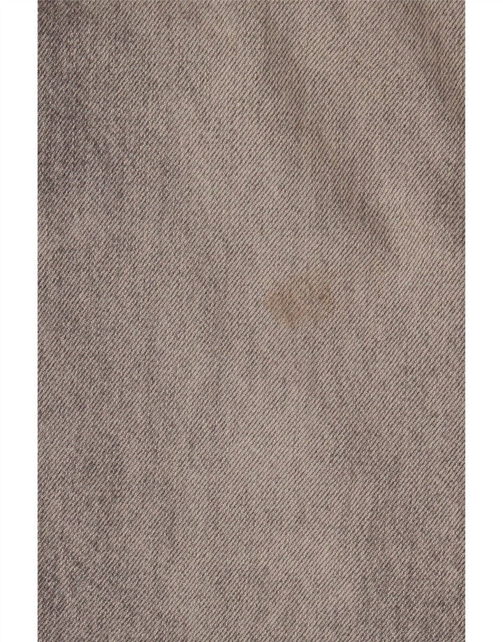 Calça jeans feminina Zara com perna larga EU 42 grande W32 L36 cinza