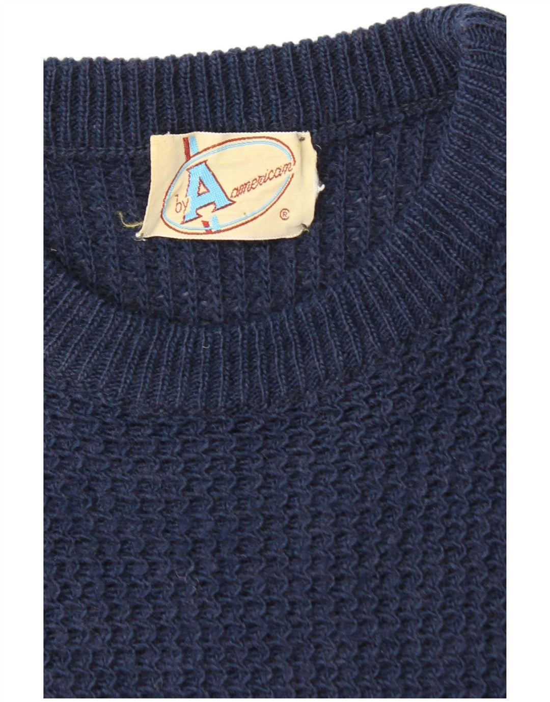 BY AMERICAN Suéter masculino com gola canoa grande azul marinho