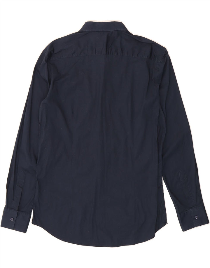 BENETTON Mens Shirt Medium Navy Blue Vintage Benetton and Second-Hand Benetton from Messina Hembry 