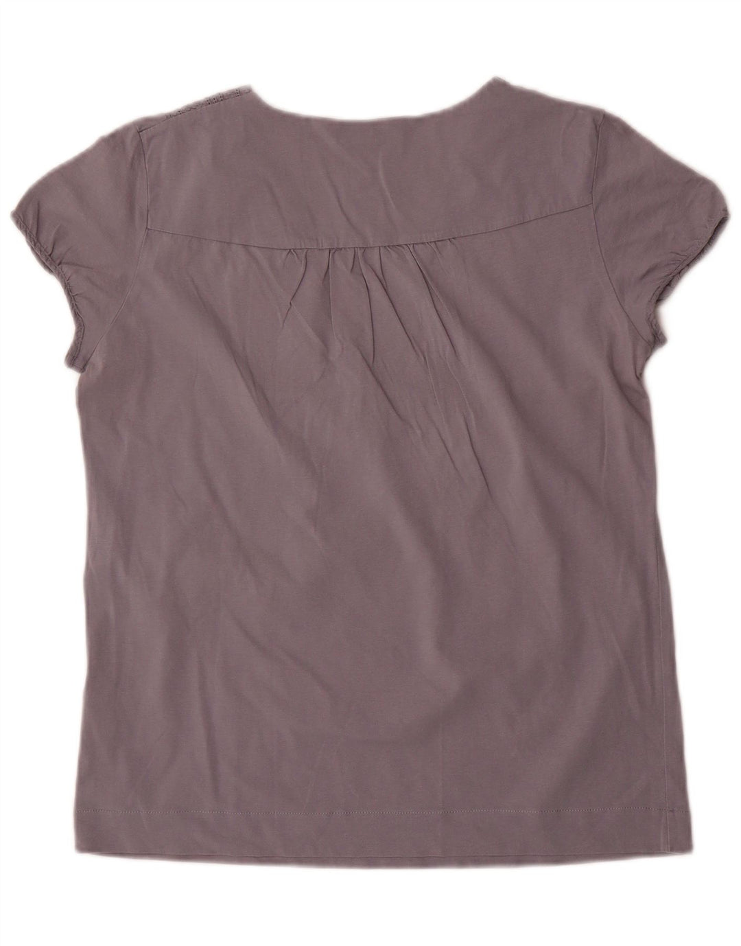 Blusa feminina MASSIMO DUTTI UK 14 grande algodão cinza