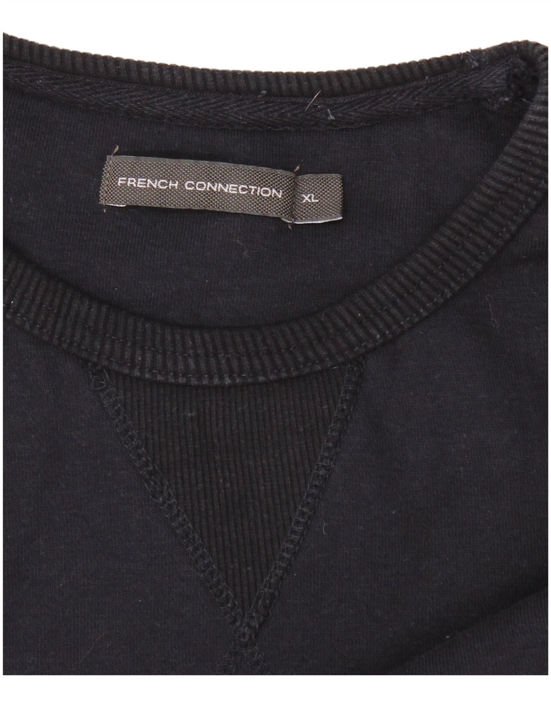 FRENCH CONNECTION Moletom masculino Jumper XL azul marinho algodão clássico