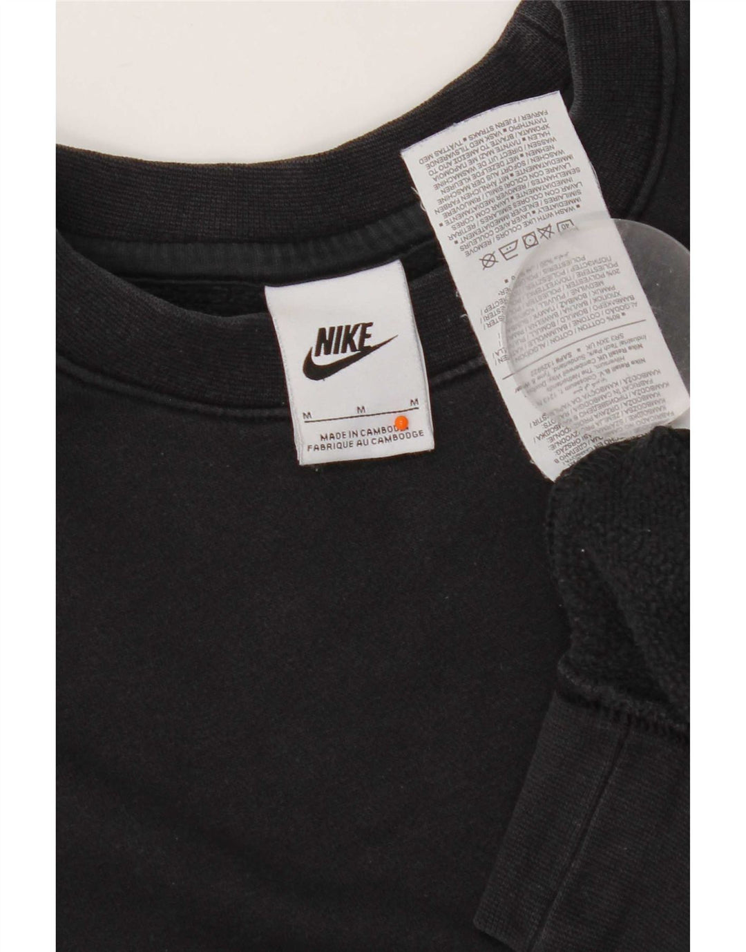 Nike masculino moletom jumper médio algodão preto