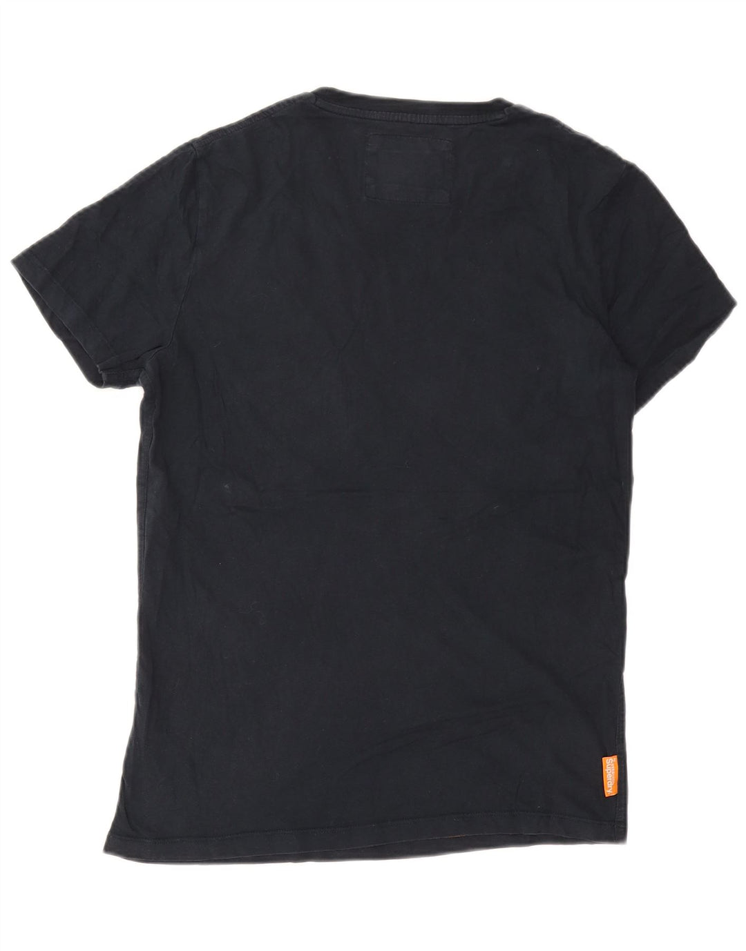 Camiseta masculina Superdry Top médio algodão azul marinho