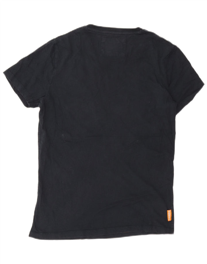 Camiseta masculina Superdry Top médio algodão azul marinho
