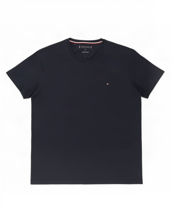Camiseta masculina Tommy Hilfiger grande algodão azul marinho