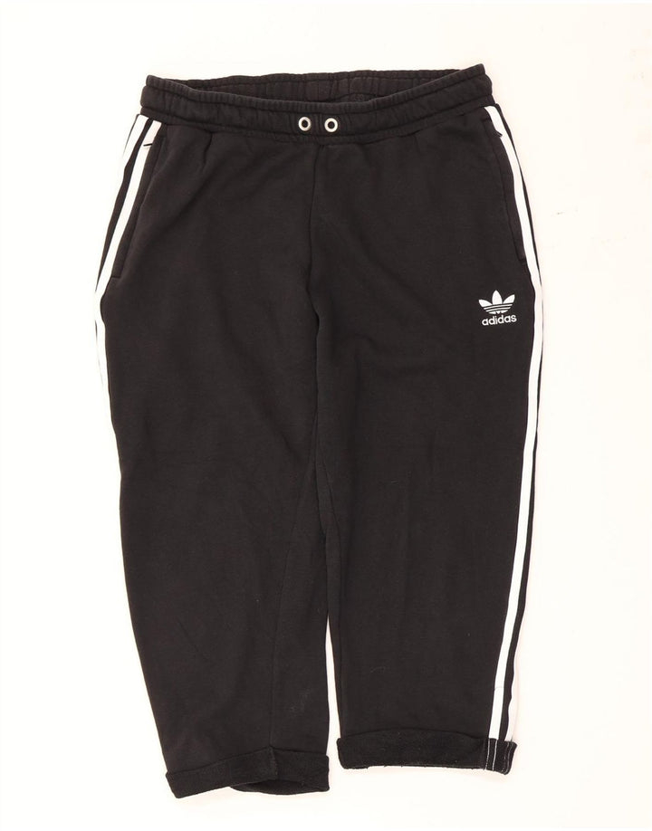 Adidas Mens Capri Calças de treino grandes de algodão preto