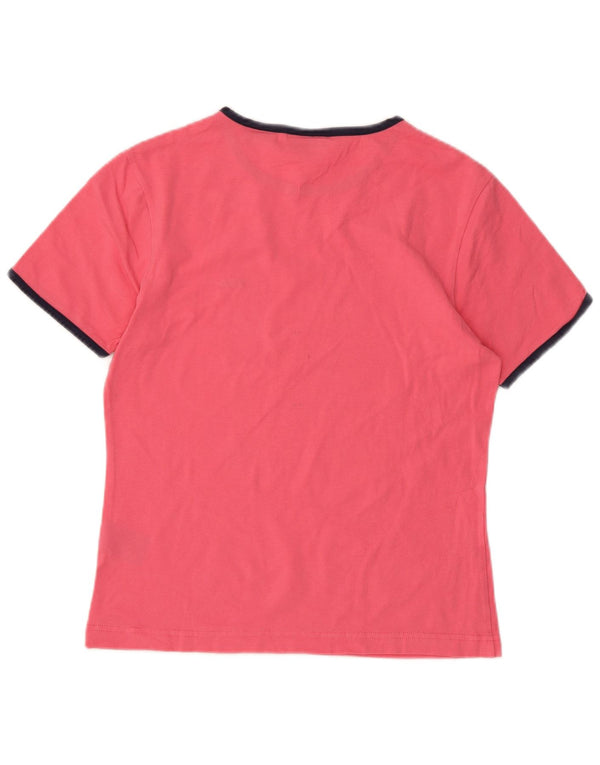Camiseta feminina FILA UK 12 algodão rosa médio