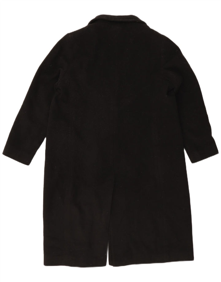 Casaco feminino Marks & Spencer com peito duplo Reino Unido 18 XL lã preta