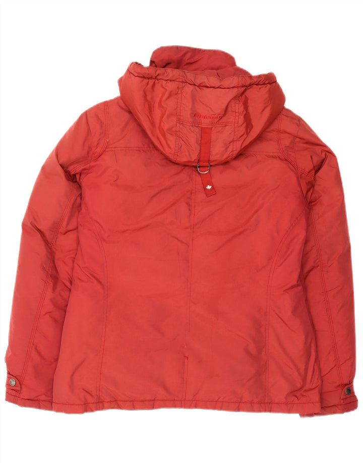 Jaqueta masculina acolchoada com capuz Canadiens IT 50 grande nylon vermelho