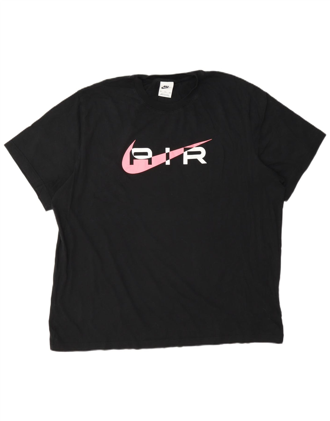 Camiseta Nike masculina gráfica Top 2XL algodão preto