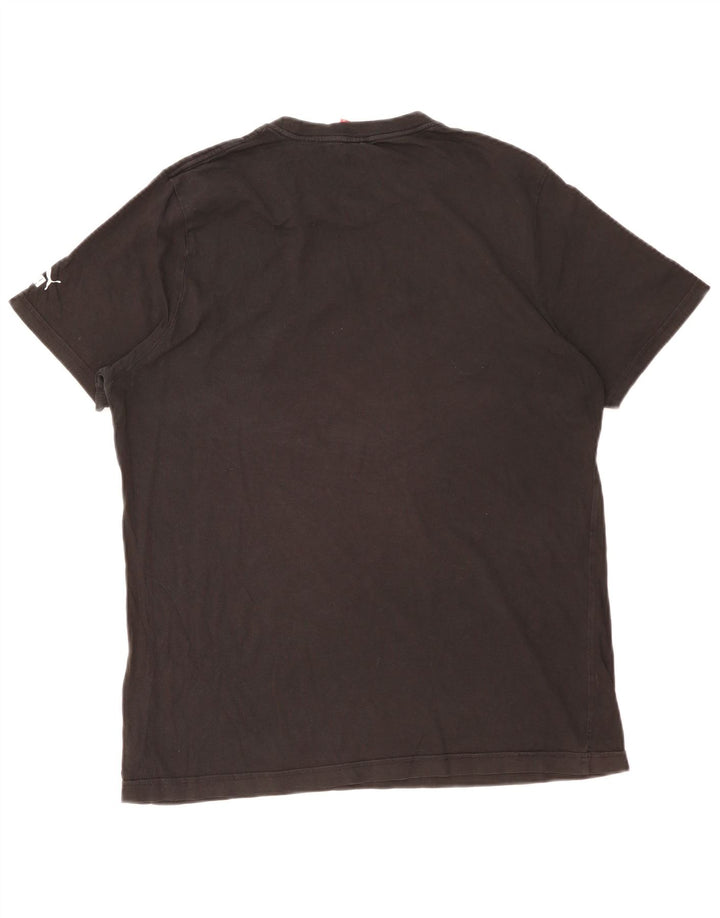 Camiseta masculina PUMA com estampa gráfica grande preta