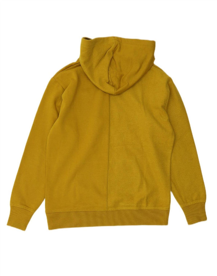 VANS feminino oversized gráfico moletom com capuz UK 6 XS cáqui algodão