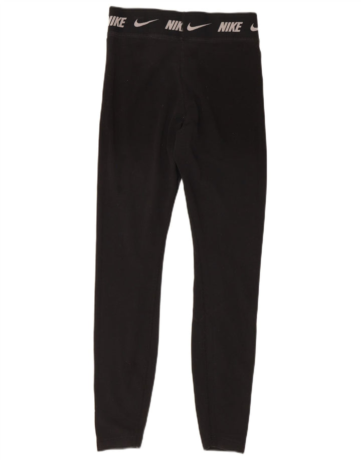 Leggings Nike Femininas Tight Fit UK 8 Pequenas Algodão Preto