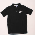 NIKE Boys Polo Shirt 10-11 Years Black Cotton Vintage Nike and Second-Hand Nike from Messina Hembry 