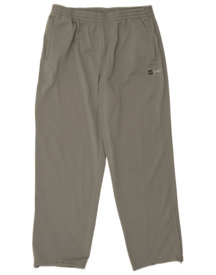 Calça de treino masculina Lotto UK 44/46 2XL poliéster cinza