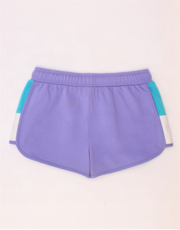 Shorts esportivos femininos Ellesse 12-13 anos roxo colorblock algodão