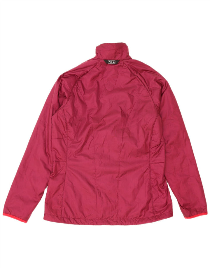 Jaqueta Adidas Feminina Liner Acolchoada Reino Unido 16 Grande Poliéster Borgonha