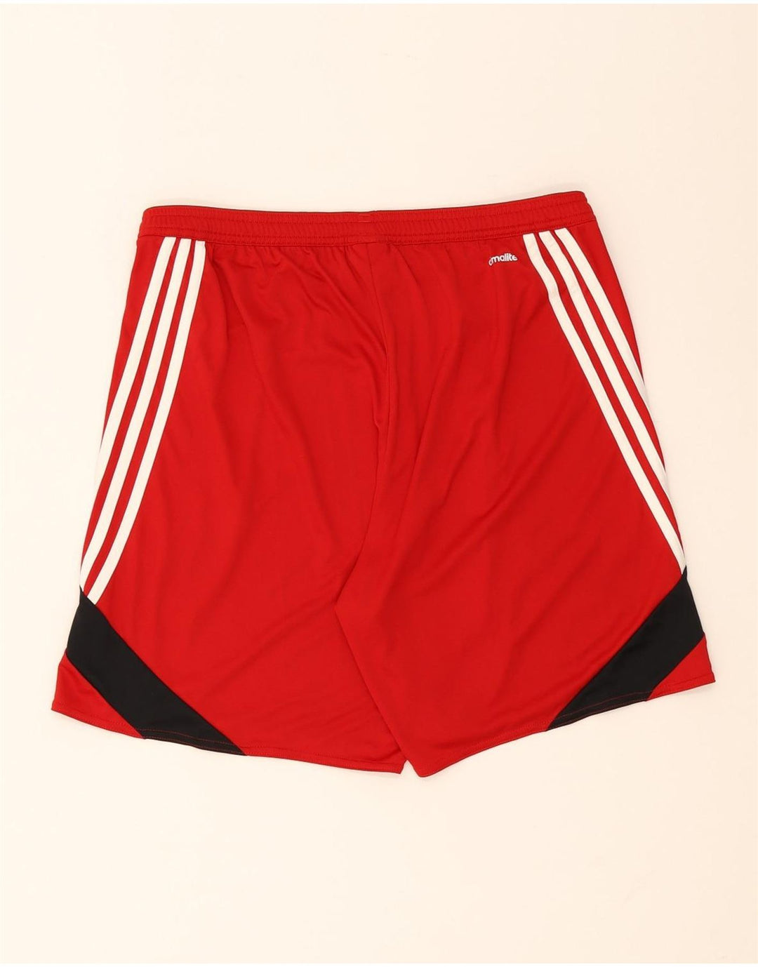 Adidas Mens Climalite Sport Shorts Grande Poliéster Colorblock Vermelho